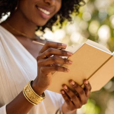 woman writing